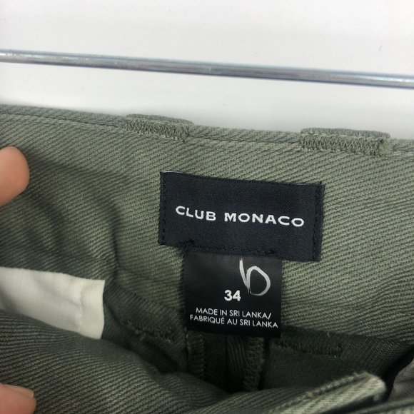 Club Monaco Green Utility pant Size 34 NWT Versatile work casual - Picture 8 of 11